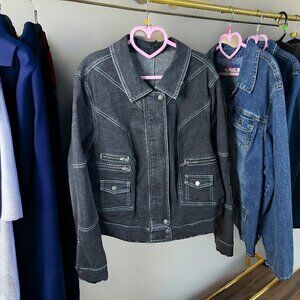 black denim jacket